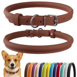 COLLAR Company SOFT Leather Round Dog Leash