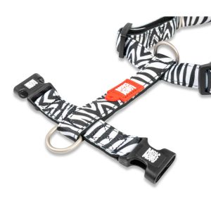 Max and Molly Dog H-Harness - Zebra - Medium